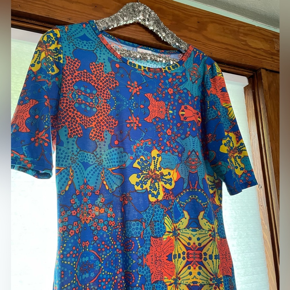 Lularoe Julia xl blue pencil dress clearance last chance
